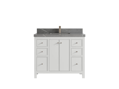 Chicago 42 in. W x 22 in. D Single Sink Bathroom Vanity - Willow Bath and Vanity