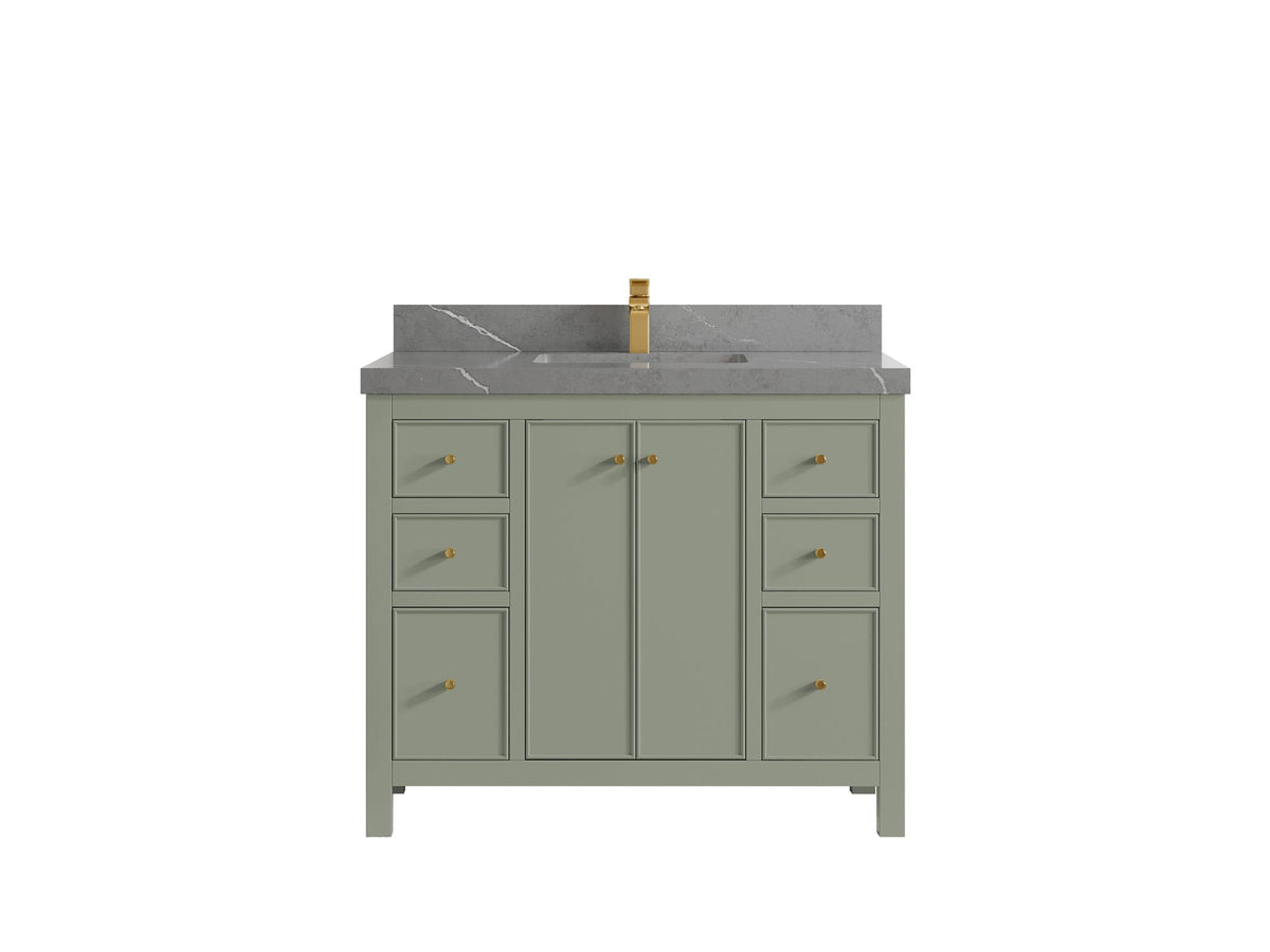 Chicago 42 in. W x 22 in. D Single Sink Bathroom Vanity - Willow Bath and Vanity