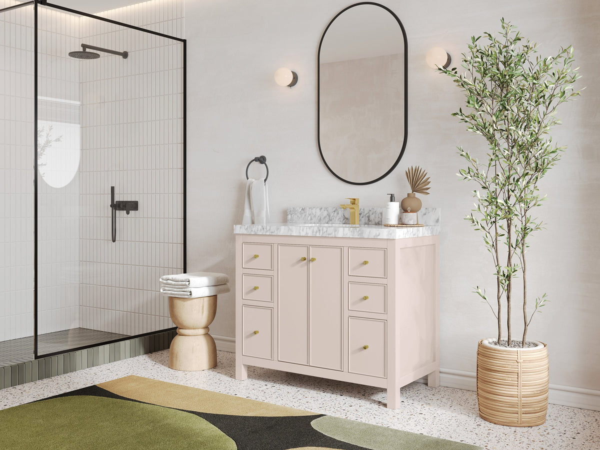 Chicago 42 in. W x 22 in. D Single Sink Bathroom Vanity - Willow Bath and Vanity
