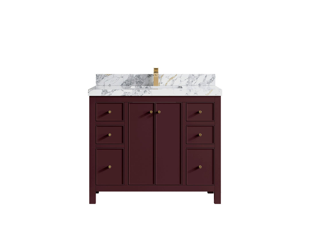Chicago 42 in. W x 22 in. D Single Sink Bathroom Vanity - Willow Bath and Vanity