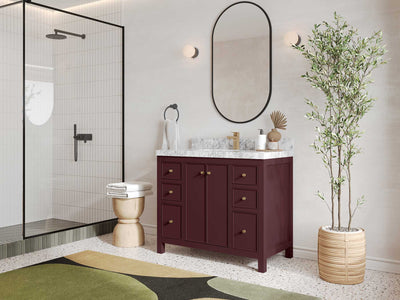 Chicago 42 in. W x 22 in. D Single Sink Bathroom Vanity - Willow Bath and Vanity