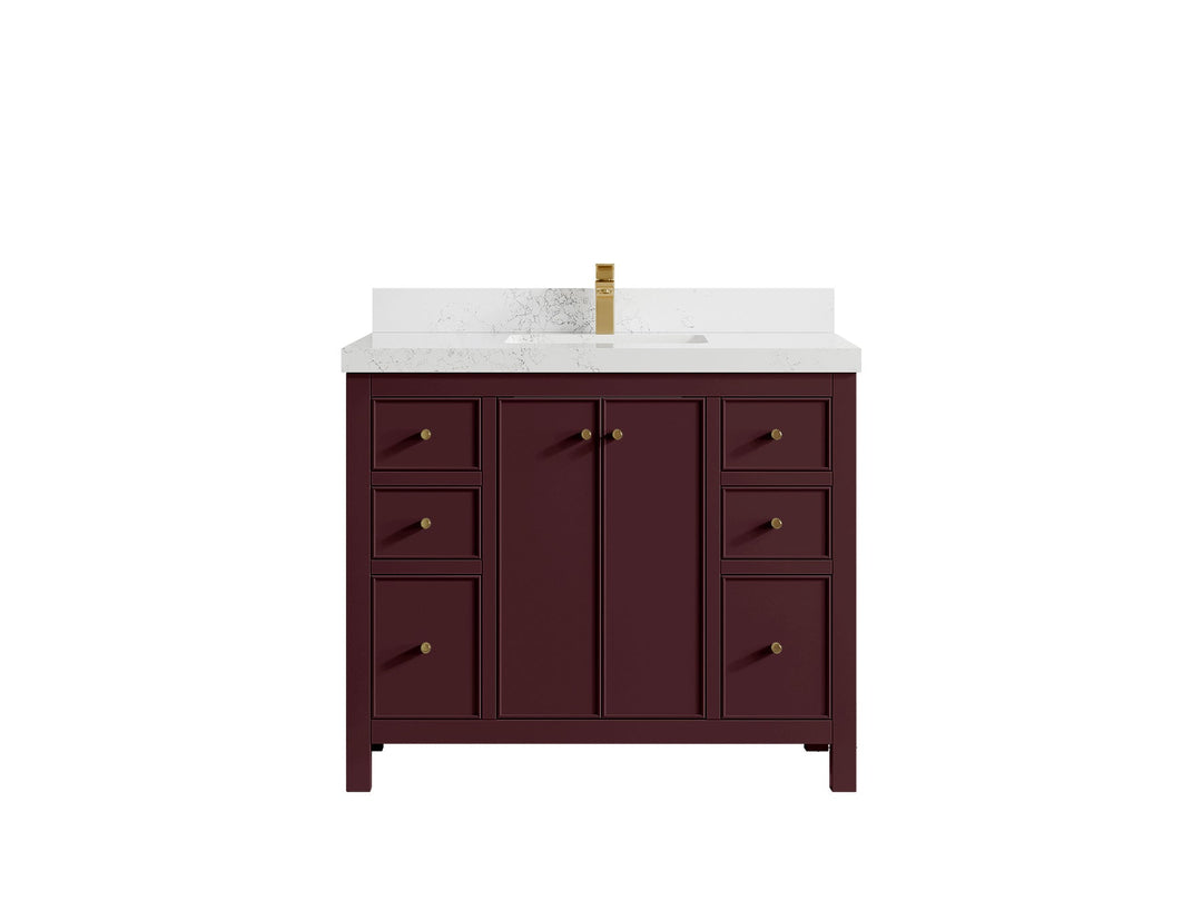 Chicago 42 in. W x 22 in. D Single Sink Bathroom Vanity - Willow Bath and Vanity