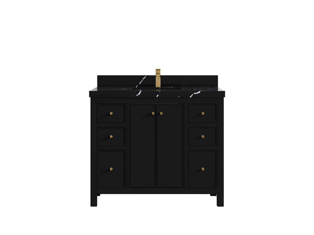 Chicago 42 in. W x 22 in. D Single Sink Bathroom Vanity - Willow Bath and Vanity