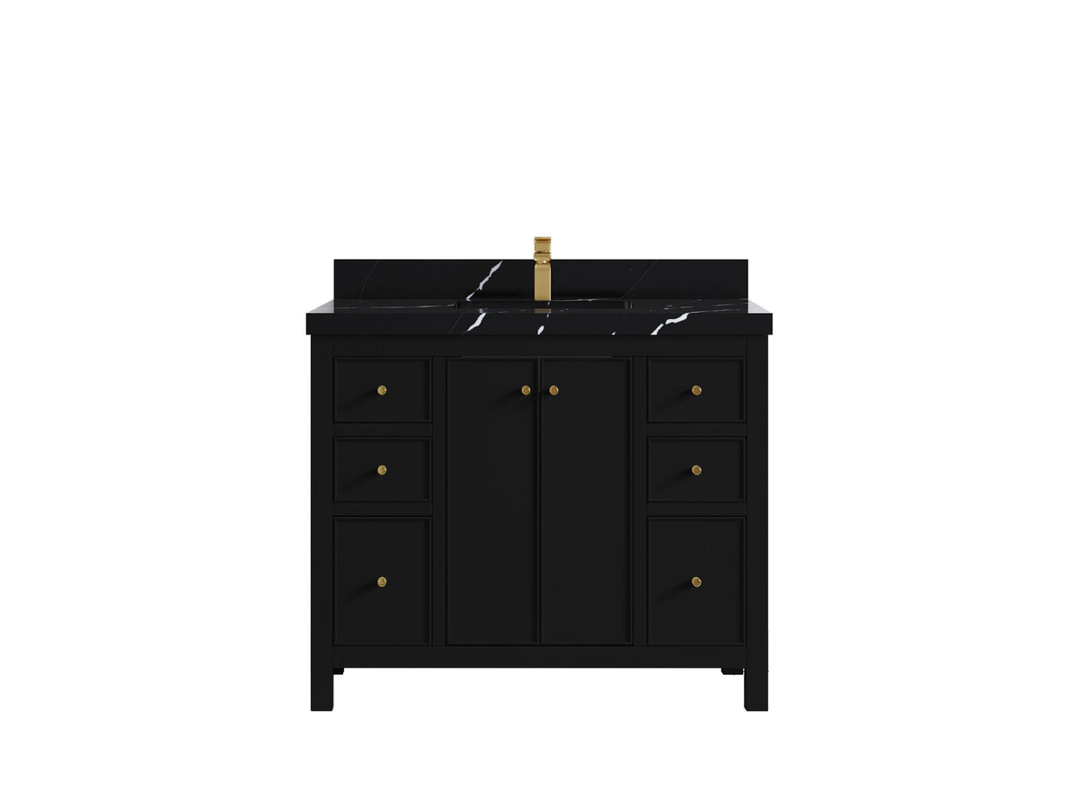Chicago 42 in. W x 22 in. D Single Sink Bathroom Vanity - Willow Bath and Vanity