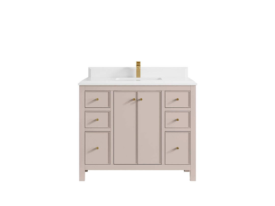 Chicago 42 in. W x 22 in. D Single Sink Bathroom Vanity - Willow Bath and Vanity