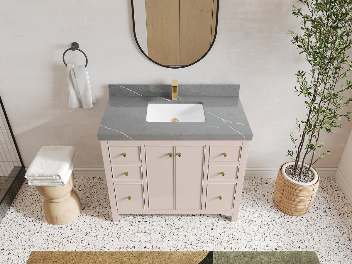 Chicago 42 in. W x 22 in. D Single Sink Bathroom Vanity - Willow Bath and Vanity