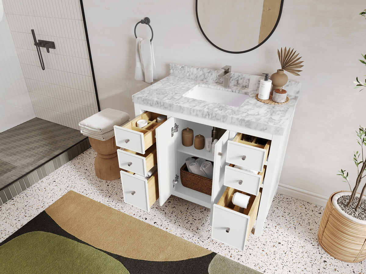Chicago 42 in. W x 22 in. D Single Sink Bathroom Vanity - Willow Bath and Vanity