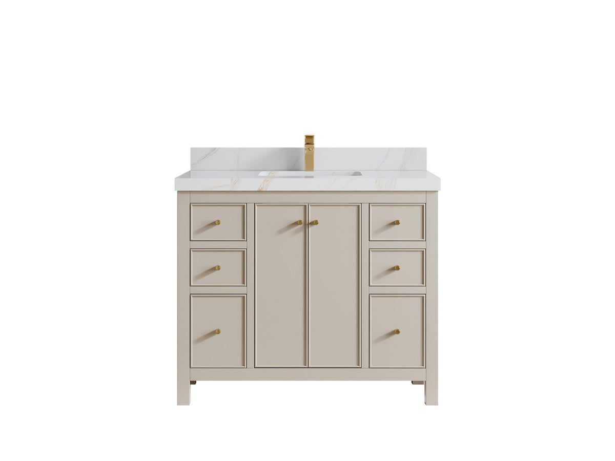 Chicago 42 in. W x 22 in. D Single Sink Bathroom Vanity - Willow Bath and Vanity