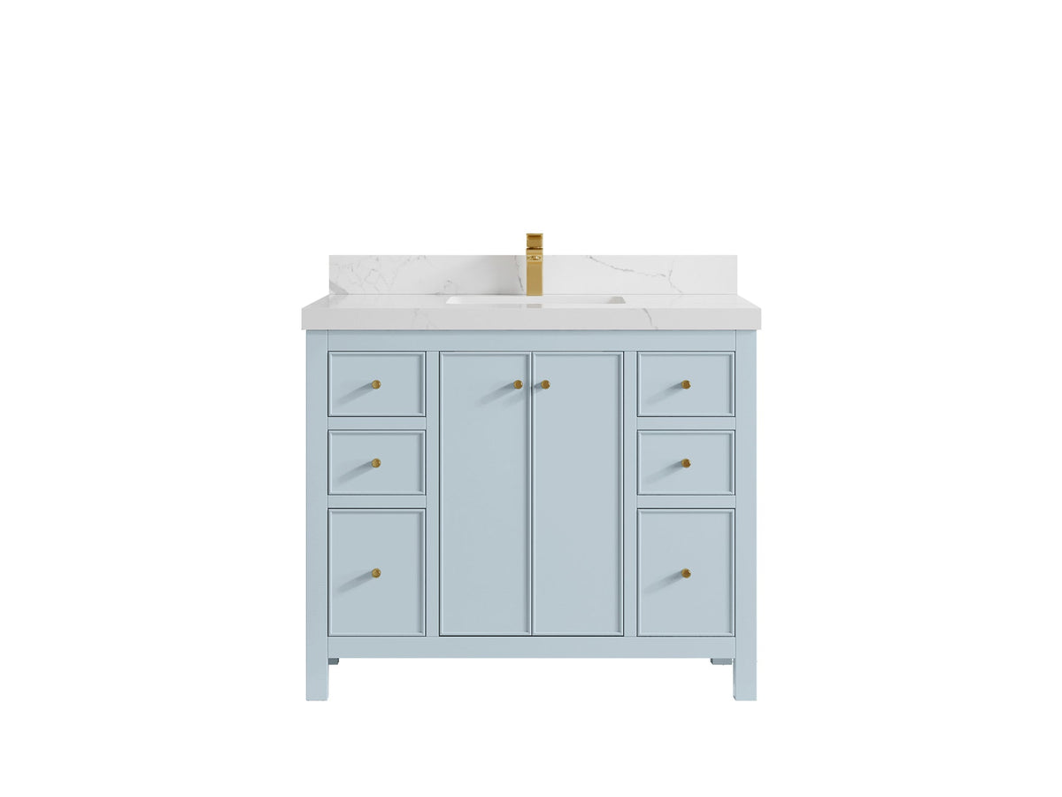 Chicago 42 in. W x 22 in. D Single Sink Bathroom Vanity - Willow Bath and Vanity