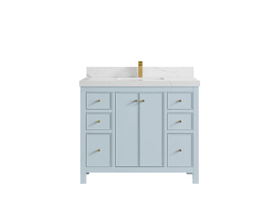 Chicago 42 in. W x 22 in. D Single Sink Bathroom Vanity - Willow Bath and Vanity