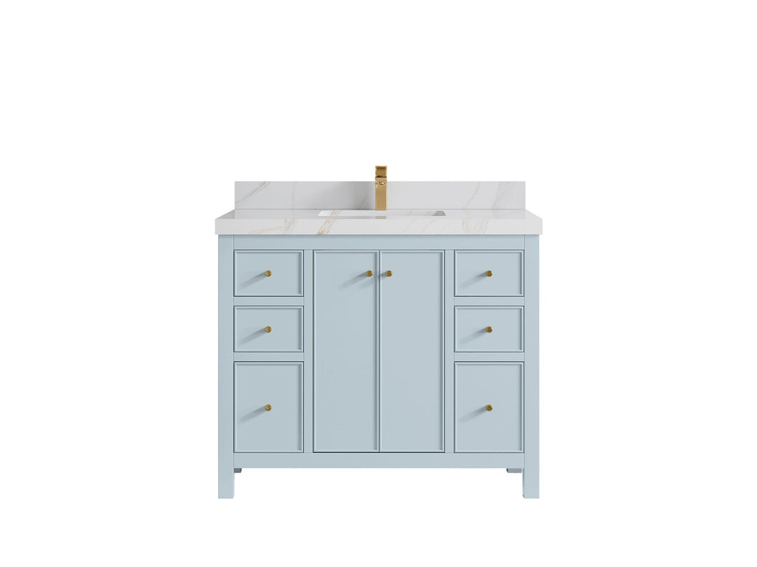 Chicago 42 in. W x 22 in. D Single Sink Bathroom Vanity - Willow Bath and Vanity