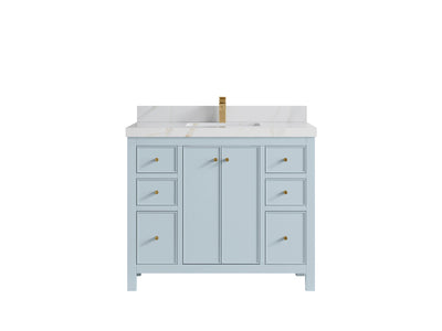 Chicago 42 in. W x 22 in. D Single Sink Bathroom Vanity - Willow Bath and Vanity