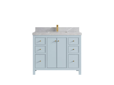 Chicago 42 in. W x 22 in. D Single Sink Bathroom Vanity - Willow Bath and Vanity