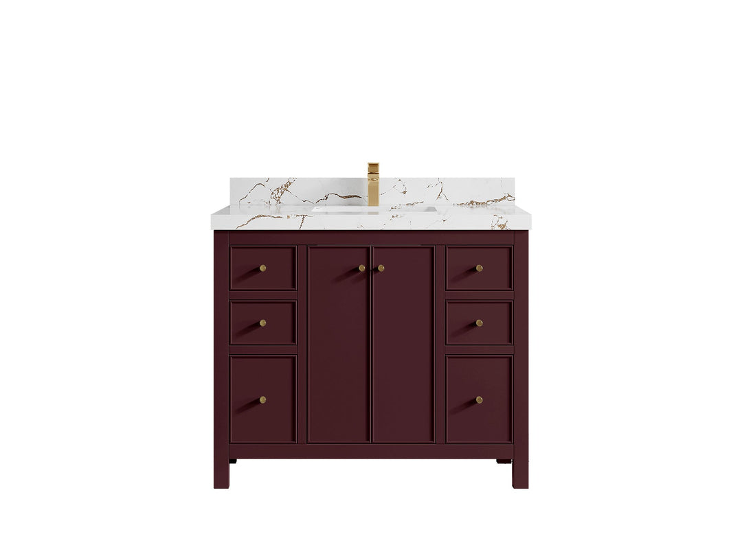 Chicago 42 in. W x 22 in. D Single Sink Bathroom Vanity - Willow Bath and Vanity