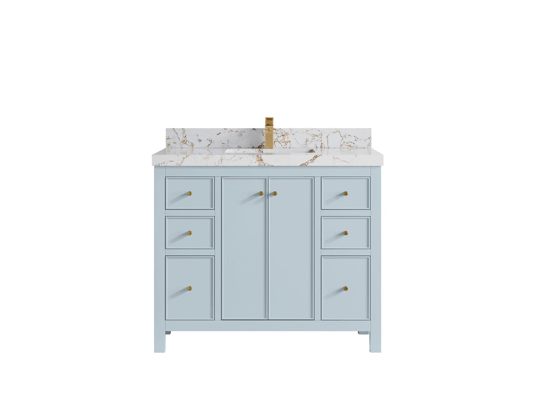 Chicago 42 in. W x 22 in. D Single Sink Bathroom Vanity - Willow Bath and Vanity