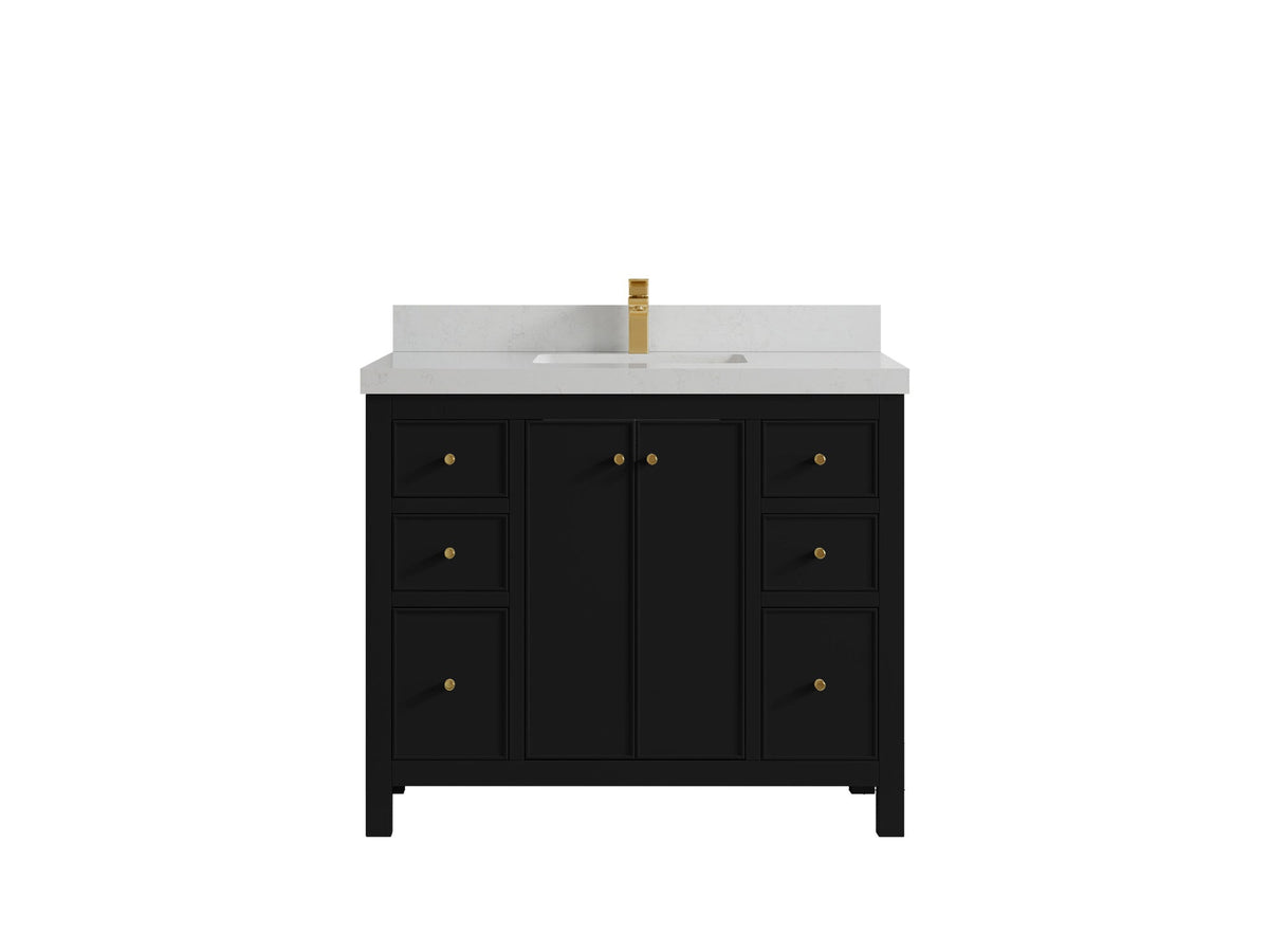 Chicago 42 in. W x 22 in. D Single Sink Bathroom Vanity - Willow Bath and Vanity