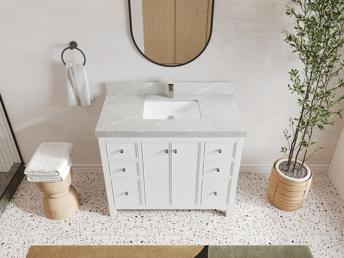 Chicago 42 in. W x 22 in. D Single Sink Bathroom Vanity - Willow Bath and Vanity