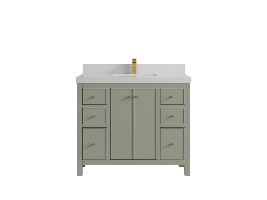Chicago 42 in. W x 22 in. D Single Sink Bathroom Vanity - Willow Bath and Vanity