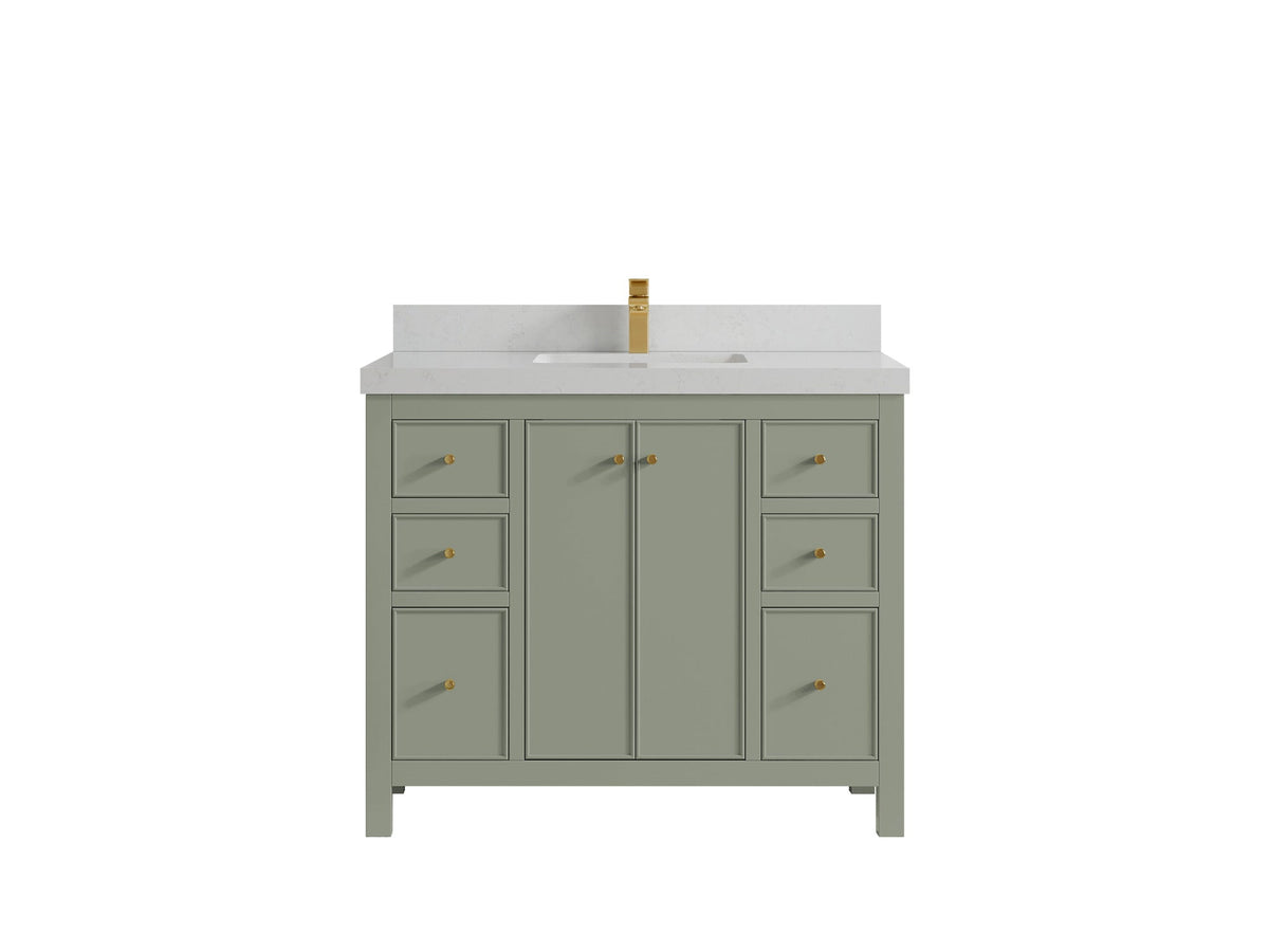 Chicago 42 in. W x 22 in. D Single Sink Bathroom Vanity - Willow Bath and Vanity