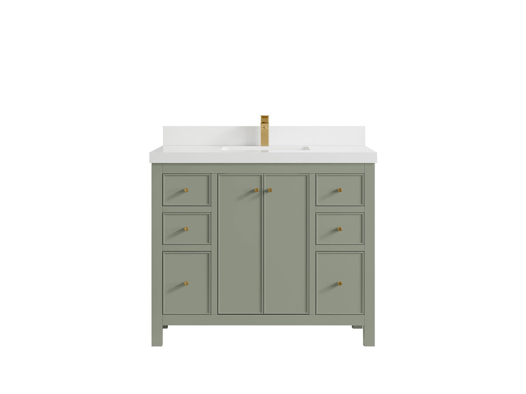 Chicago 42 in. W x 22 in. D Single Sink Bathroom Vanity - Willow Bath and Vanity