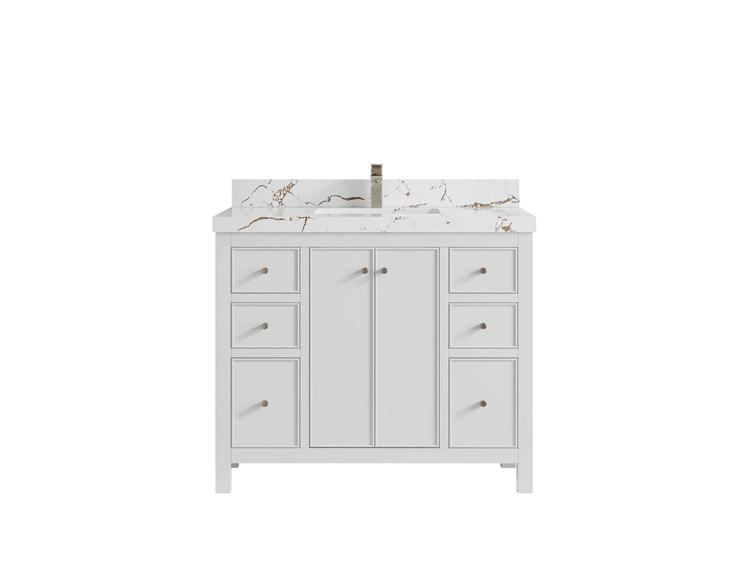 Chicago 42 in. W x 22 in. D Single Sink Bathroom Vanity - Willow Bath and Vanity