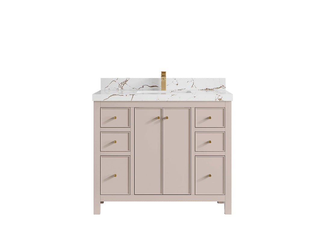 Chicago 42 in. W x 22 in. D Single Sink Bathroom Vanity - Willow Bath and Vanity