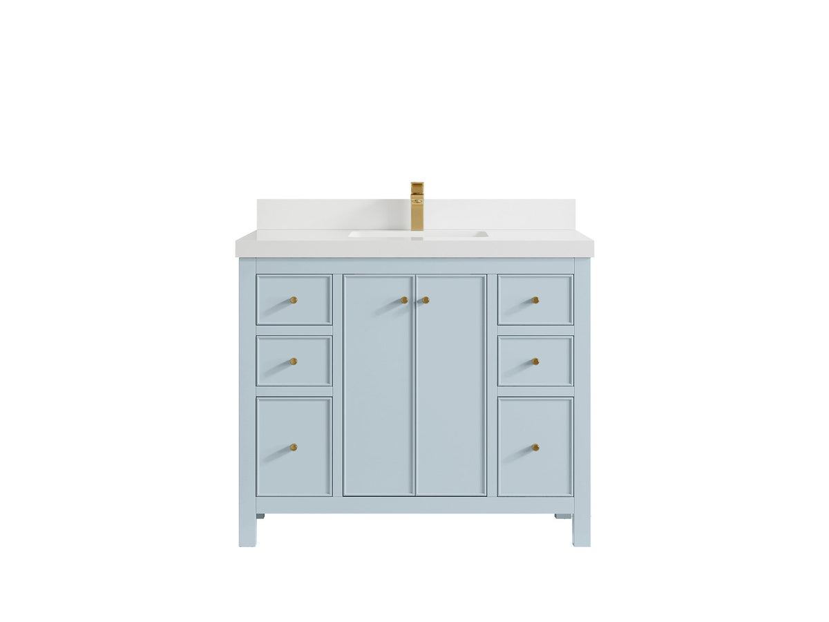 Chicago 42 in. W x 22 in. D Single Sink Bathroom Vanity - Willow Bath and Vanity