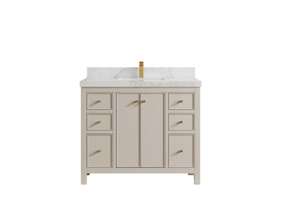 Chicago 42 in. W x 22 in. D Single Sink Bathroom Vanity - Willow Bath and Vanity
