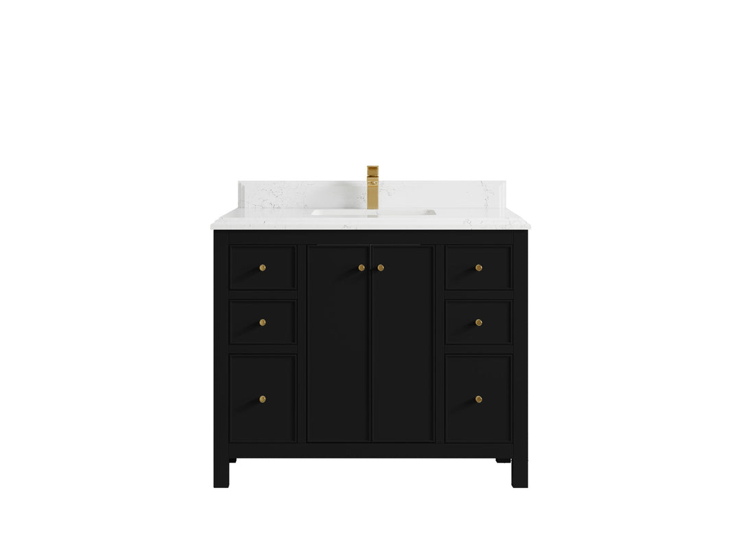 Chicago 42 in. W x 22 in. D Single Sink Bathroom Vanity - Willow Bath and Vanity