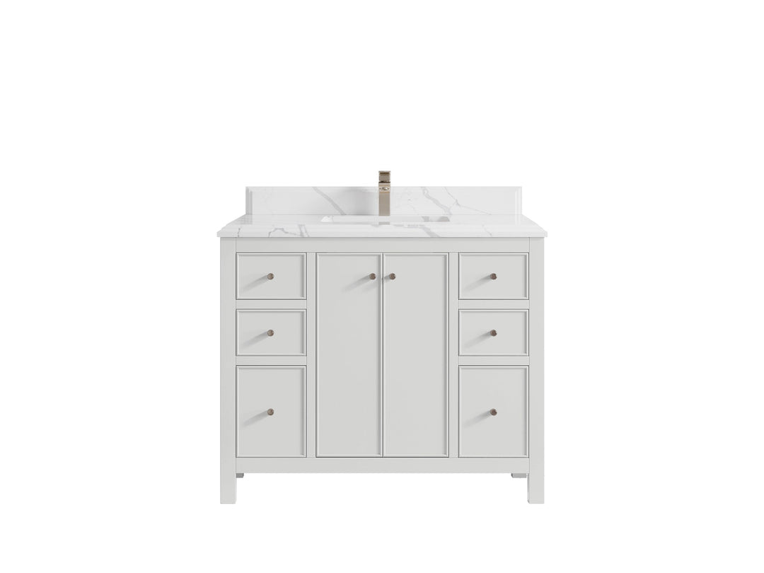 Chicago 42 in. W x 22 in. D Single Sink Bathroom Vanity - Willow Bath and Vanity