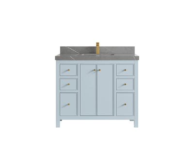 Chicago 42 in. W x 22 in. D Single Sink Bathroom Vanity - Willow Bath and Vanity