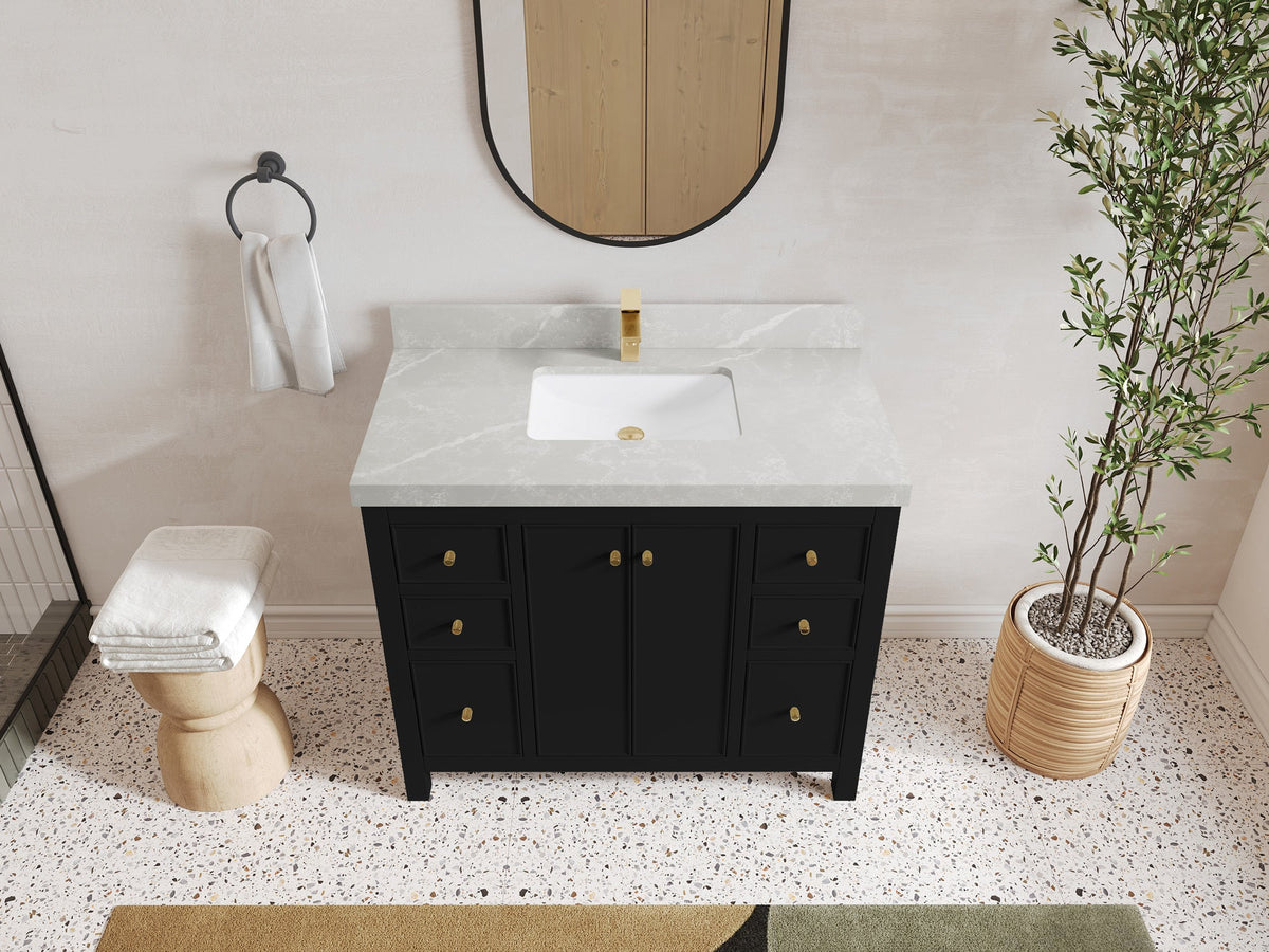 Chicago 42 in. W x 22 in. D Single Sink Bathroom Vanity - Willow Bath and Vanity