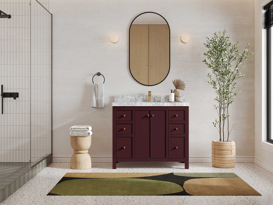 Chicago 42 in. W x 22 in. D Single Sink Bathroom Vanity - Willow Bath and Vanity