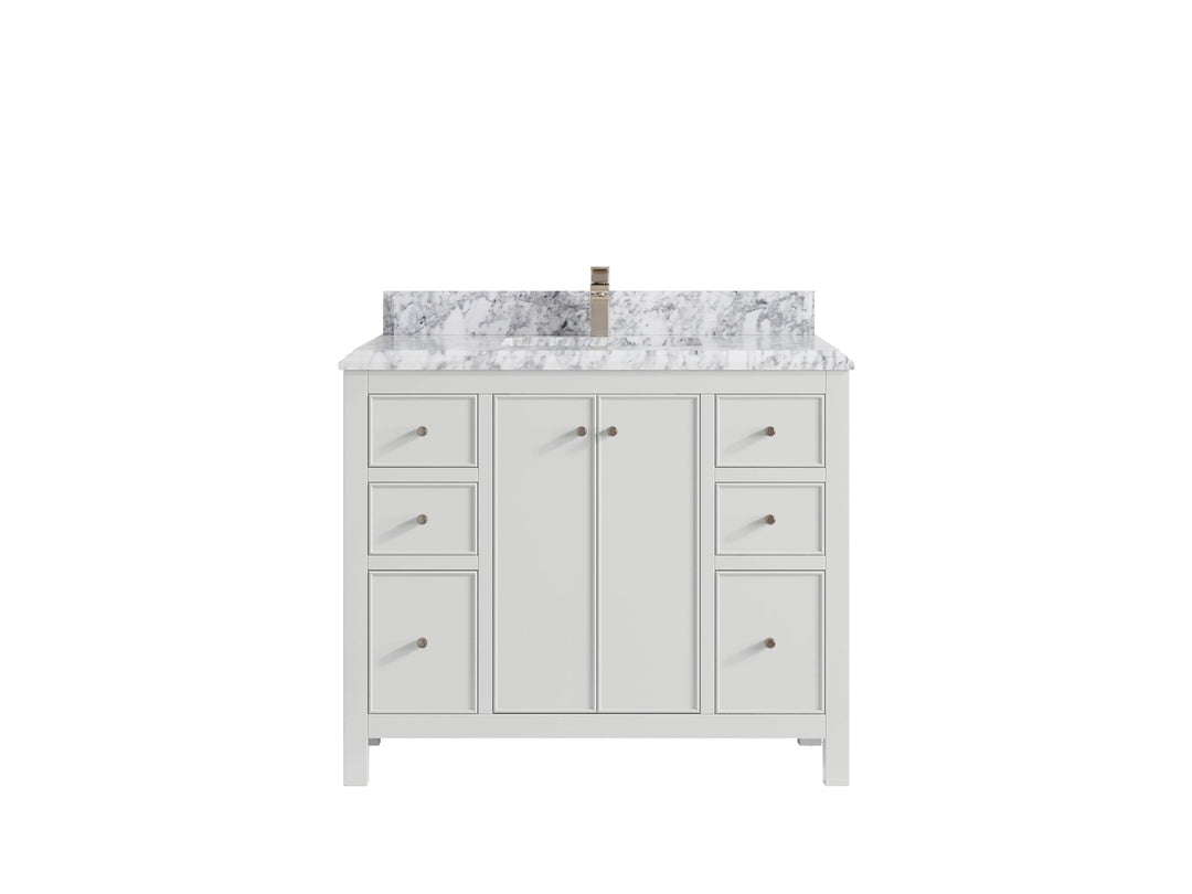 Chicago 42 in. W x 22 in. D Single Sink Bathroom Vanity - Willow Bath and Vanity