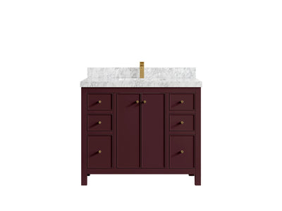 Chicago 42 in. W x 22 in. D Single Sink Bathroom Vanity - Willow Bath and Vanity