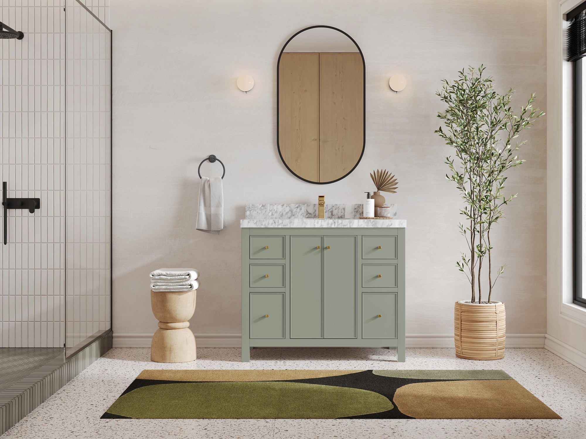 Chicago 42 in. W x 22 in. D Single Sink Bathroom Vanity - Willow Bath and Vanity