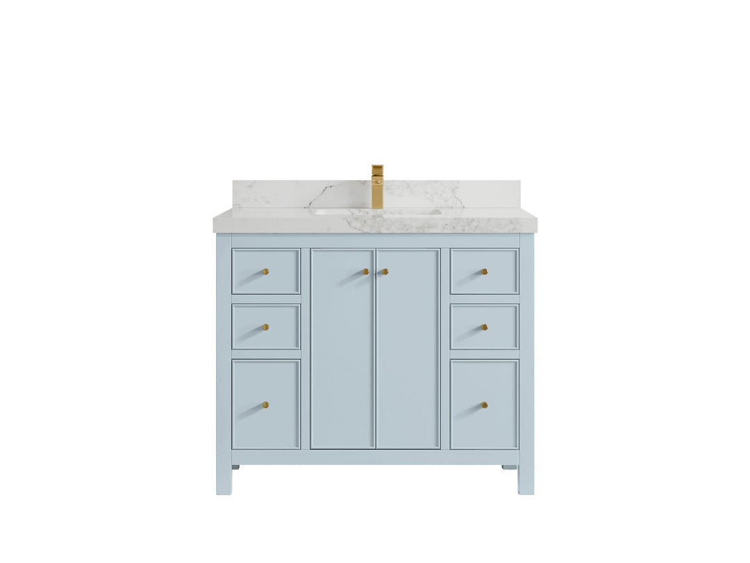 Chicago 42 in. W x 22 in. D Single Sink Bathroom Vanity - Willow Bath and Vanity