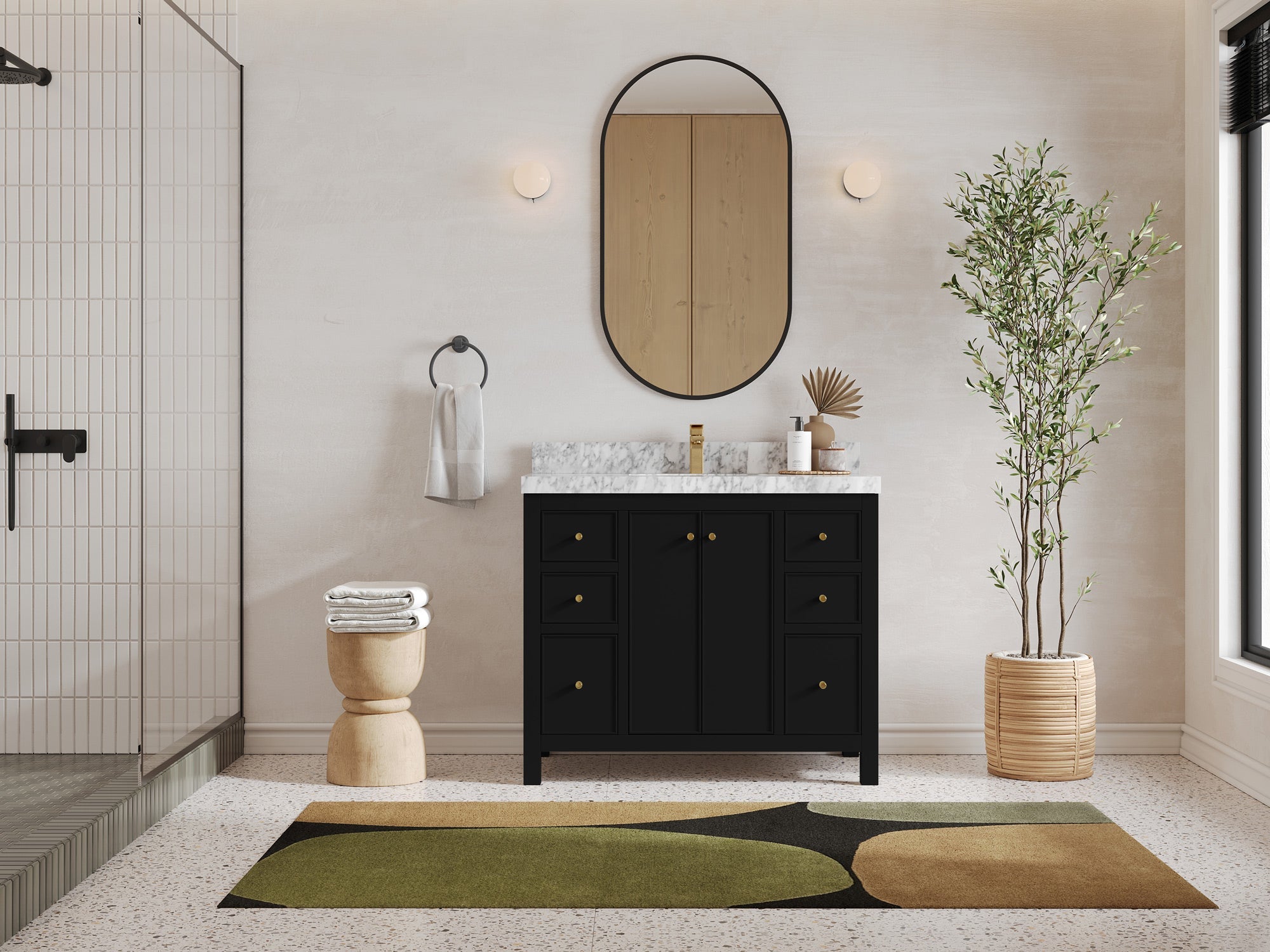 Chicago 42 in. W x 22 in. D Single Sink Bathroom Vanity - Willow Bath and Vanity