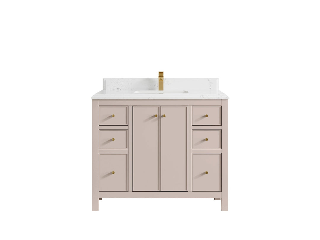 Chicago 42 in. W x 22 in. D Single Sink Bathroom Vanity - Willow Bath and Vanity