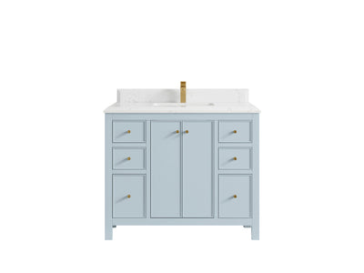 Chicago 42 in. W x 22 in. D Single Sink Bathroom Vanity - Willow Bath and Vanity