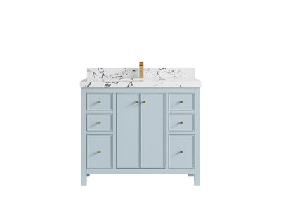 Chicago 42 in. W x 22 in. D Single Sink Bathroom Vanity - Willow Bath and Vanity