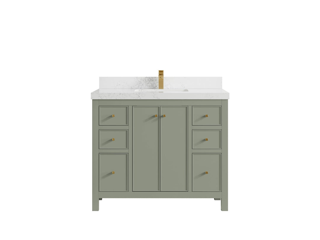 Chicago 42 in. W x 22 in. D Single Sink Bathroom Vanity - Willow Bath and Vanity