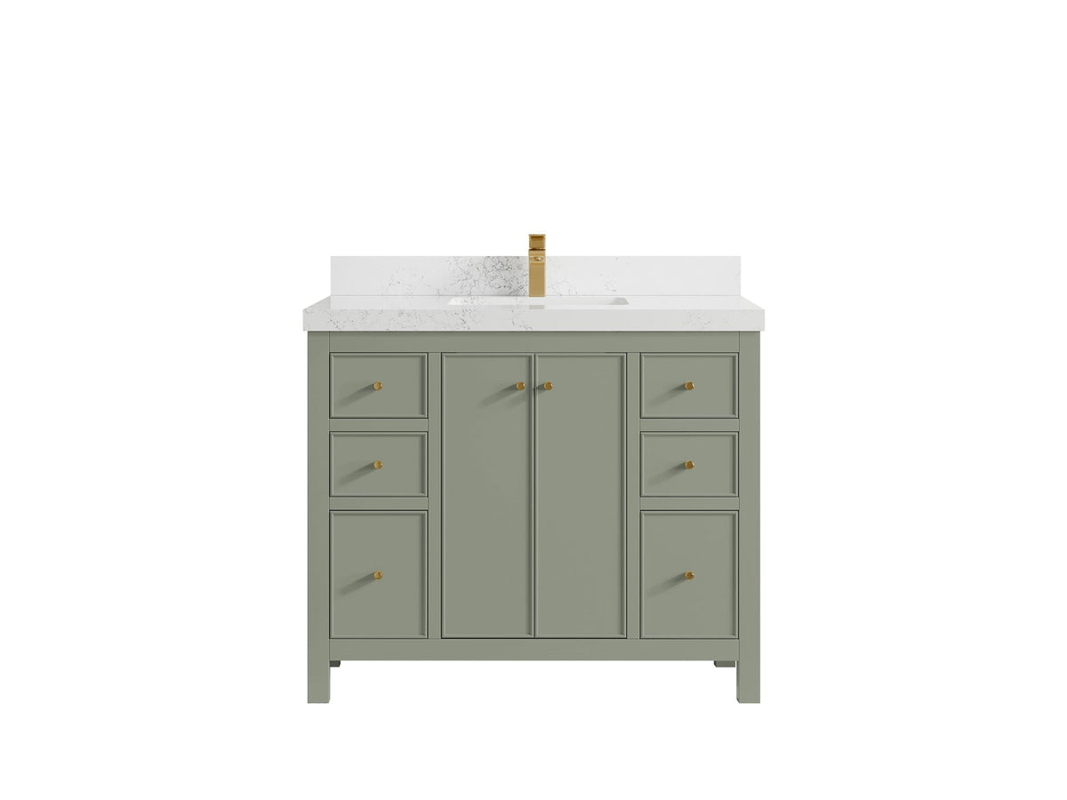 Chicago 42 in. W x 22 in. D Single Sink Bathroom Vanity - Willow Bath and Vanity