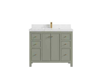 Chicago 42 in. W x 22 in. D Single Sink Bathroom Vanity - Willow Bath and Vanity