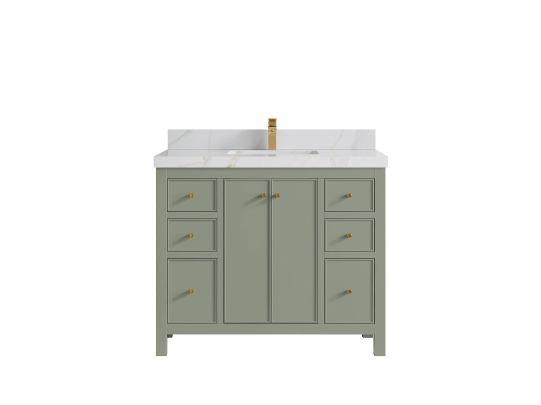 Chicago 42 in. W x 22 in. D Single Sink Bathroom Vanity - Willow Bath and Vanity