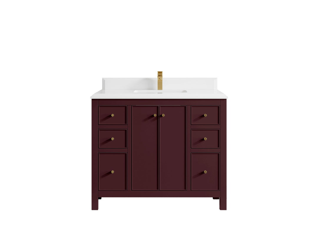 Chicago 42 in. W x 22 in. D Single Sink Bathroom Vanity - Willow Bath and Vanity