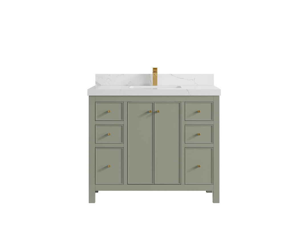 Chicago 42 in. W x 22 in. D Single Sink Bathroom Vanity - Willow Bath and Vanity