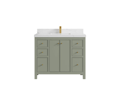 Chicago 42 in. W x 22 in. D Single Sink Bathroom Vanity - Willow Bath and Vanity