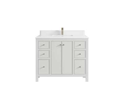 Chicago 42 in. W x 22 in. D Single Sink Bathroom Vanity - Willow Bath and Vanity