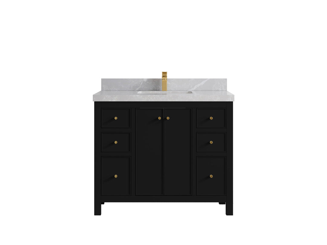 Chicago 42 in. W x 22 in. D Single Sink Bathroom Vanity - Willow Bath and Vanity